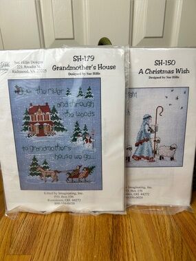 Vintage Sue Hillis Designs Unopened Counted Cross Stitch Kit Bundle